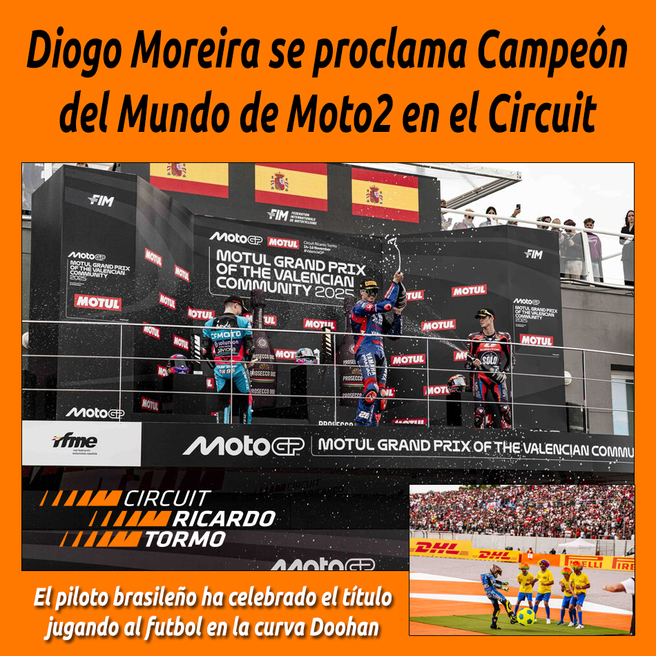 Diogo Moreira se proclama Campeón del Mundo de Moto2 en el Circuit